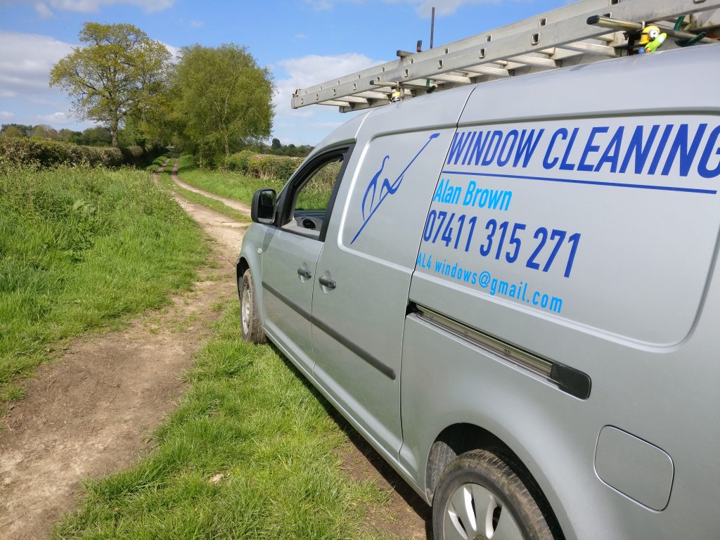 browns window cleaning at work in the weald - family run window cleaning business